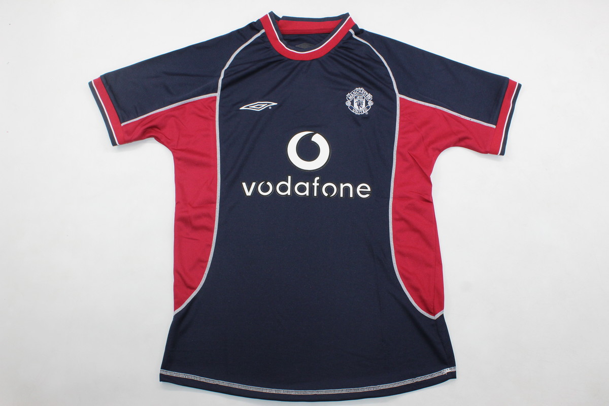 AAA Quality Manchester Utd 00/01 Third Navy Blue/Red Jersey